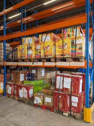 Partij spirituele items op 7x pallet