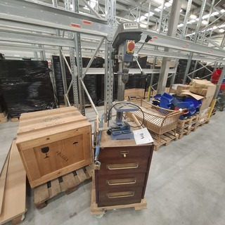 kolomboormachine op mobiele kast Maxx Machinery Holland, TBM16, grijs/