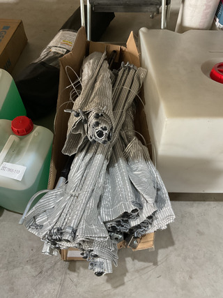 5x Gordijnen met aluminium
