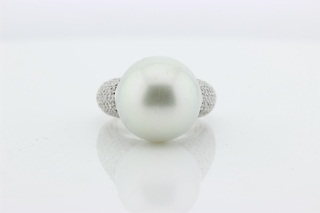 Dames ring parelring