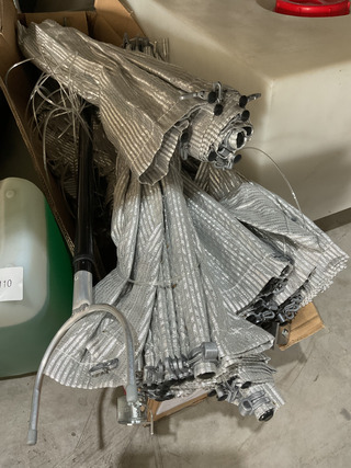 5x Gordijnen met aluminium