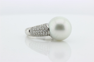 Dames ring parelring