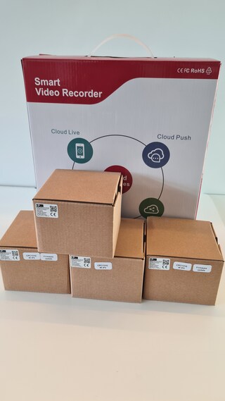 Bundel: 5 MP netwerkrecorder + 4x 5 MP IP-camera Herospeed, CPD708-IP5