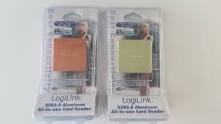 Ca. 18x Partij USB kaartlezers aluminium  Logilink