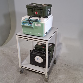 Centrifuge, koffers en verrijdbare kar, O.a. Hettich