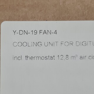 4x Ventilatorunit patch/serverkast Digitus, DN-19 FAN-4, lichtgrijs