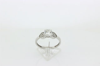 Dames ring solitair