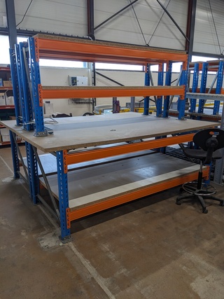 2x Inpakbalie/werkbank