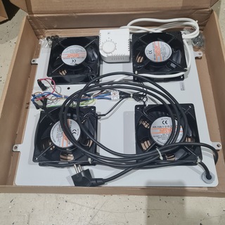 4x Ventilatorunit patch/serverkast Digitus, DN-19 FAN-4, lichtgrijs