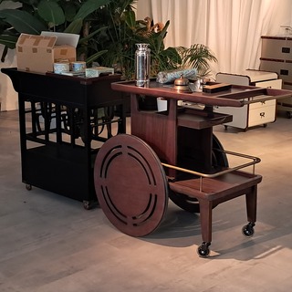 Mobiele bartafel Authentic Models, bruin
