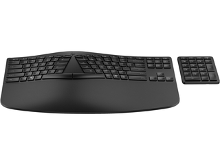 HP 960 ergonomisch draadloos toetsenbord Azerty Zwart