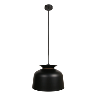 4x Hanglamp Skandina zwart met gouden binnenkant, Steinhauer Lighting,