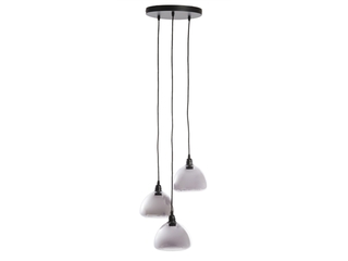 Hanglamp Kai 3-lichts smoke glas 30×19 cm