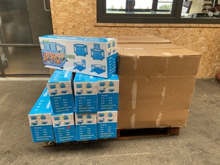 Ca. 24x Speelboxen voor kinderen – Grondbox – Babybox, Blauw