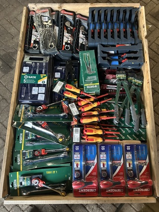 Mix pallet met nieuw gereedschap