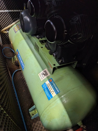 Compressor met geluiddempende ombouw Creemers, CSG 450/15