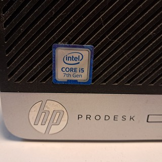 Computer met 2x beeldscherm HP, Prodesk 600 G3 SFF, core i5 7th gen
