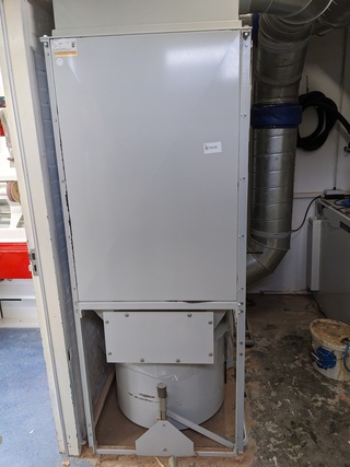 Stofafzuiging met ca. 15 meter spirobuis Flexam, V80HC-NBR-I