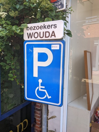Parkeerbord op standaard