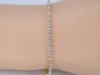 Gouden tennisarmband met diamanten 2.50 carat