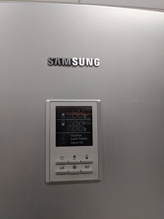 Combi koelkast, Samsung NO FROST, RL38HCPS, Grijs / Chroom