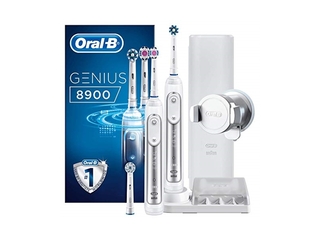 Oral B Genius 8900  Elektrische Tandenborstel Duoverpakking  Wit