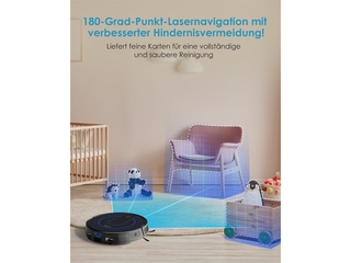 Thamtu T21 robotstofzuiger met dweil, verborgen lidar camera, intellig