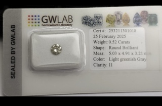 Fancy Diamant – Natuurlijk – Rond Briljant – 0.52ct
