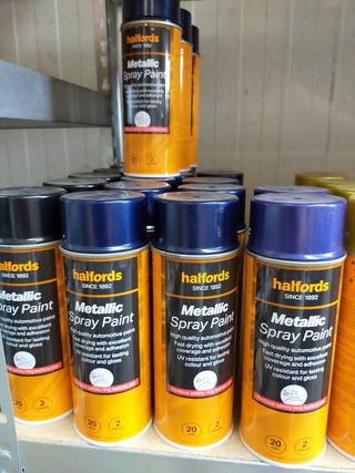 40 x Metallic/glans spuitlak Halfords