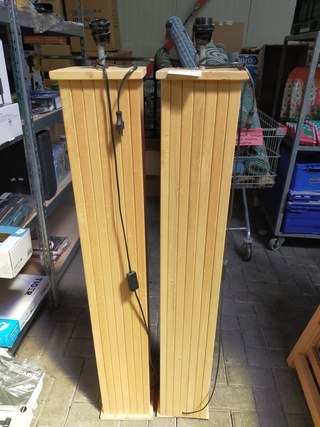 7 x Houten lampen voeten