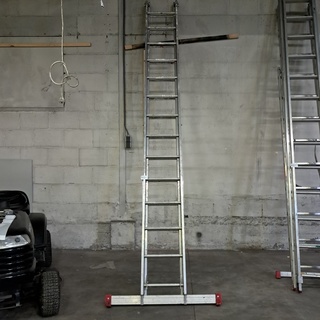 Uitschuifbare ladder 2×14 treeds