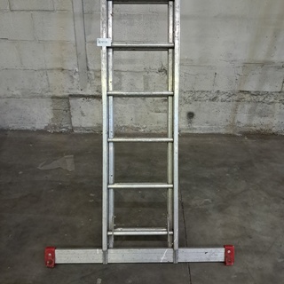 Uitschuifbare ladder 2×14 treeds