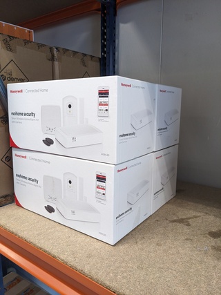 4x Evohome security, Honeywell, Connected home H912S, Wit