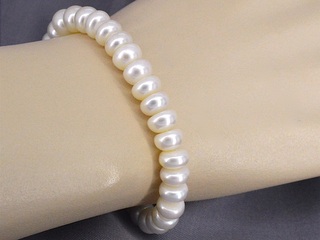 Parel armband met parels en een zilveren sluiting – juwelierskwaliteit