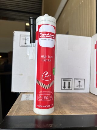 ca.12x Koker high tack kit, Zwart, 2025