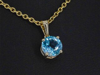 Gouden hanger met topaas excl. ketting
