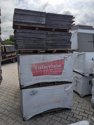 Ca. 27 m2 Edstetico pit black zonder facet