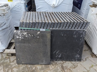 Ca. 6 m2 Betontegel antraciet