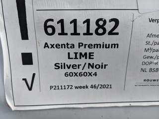 Ca. 9,7 m2 Axenta premium lime silver/noir