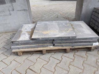 Ca. 2,5 m2 Keramiek met onderbeton grijs