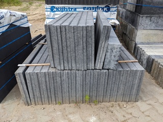 Ca. 224x Betonbanden Antraciet