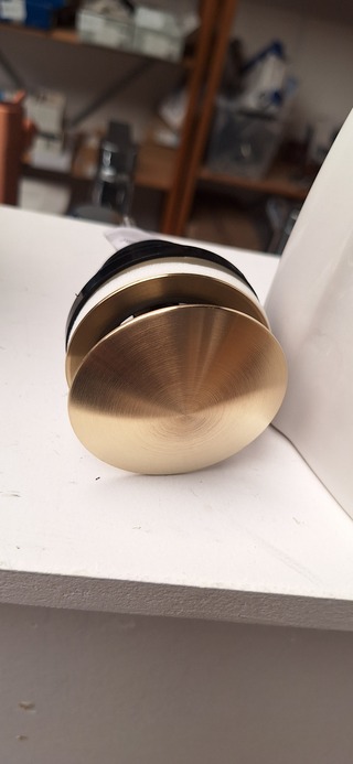 2x Afvoerplug, Gessi, brushed brass