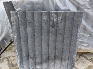 Ca. 13x Antraciet palissade