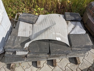 Ca. 3 m2 Antraciet  betonsteen deklaag