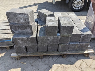 Ca. 40x Getrommelde stapelblokken