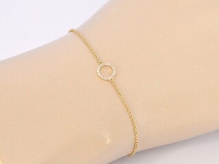 Gouden armband met diamanten