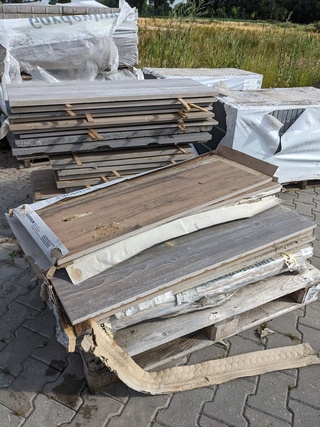 Ca. 38x Houtmotief tegels meerdere formaten