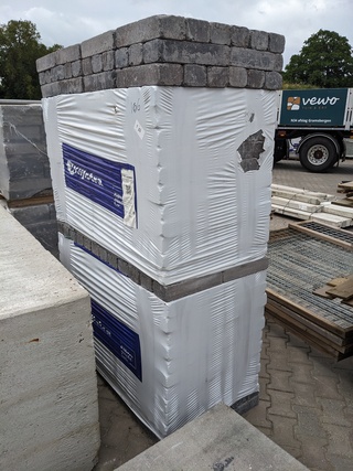 Ca. 21,44 m2 Trommel Longstone klinker oud Drachten, longstone klinker