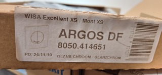 2 Bedieningspaneel Wisa XS, Argos, chroom