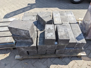 Ca. 40x Getrommelde stapelblokken